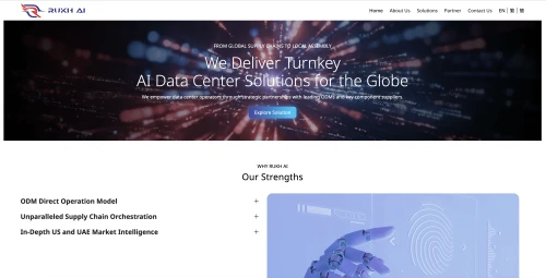 Web Design: RUKH AI